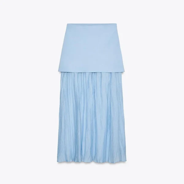Women's Knitted Top and Skirt Set