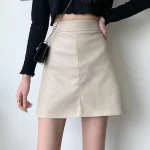 Women PU Leather Skirts